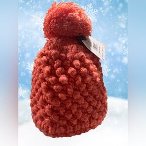 Spyder❄️ Girl’s ❄️ Brr Berry Chunky Knit Lined Beanie 
with Pom-Pom, Tropic NWT